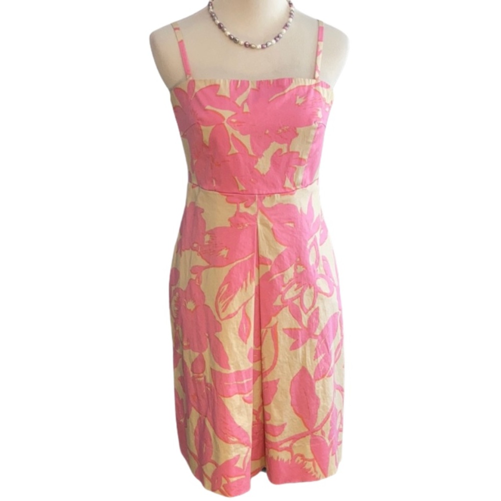 NY&CO Floral Summer Dress Sz 6 EUC Pink